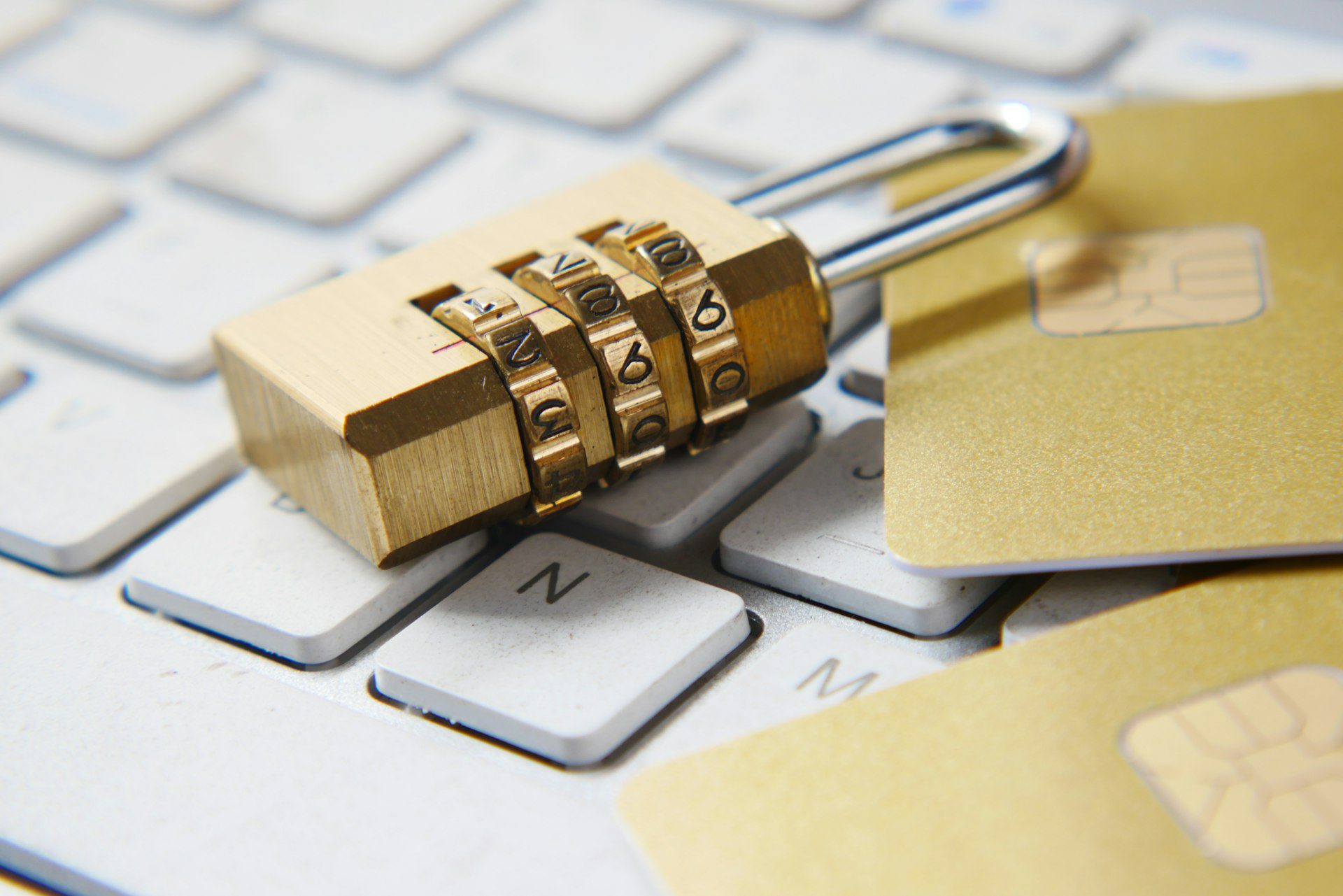 Padlock on a keyboard representing the PSP Advisory privacy policy